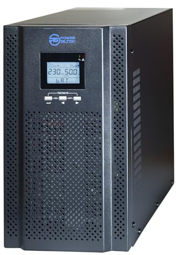 UPS 3000VA/2700W ON LINE Doppia Conversione Power Siltek EA903PRO RT - Gruppo di Continuità per PC Desktop, Terminal, Server, NAS Professionali, Modem Router - Software Incluso