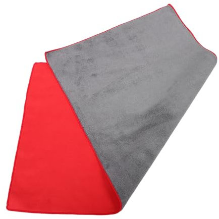 Zerodeko Toalla de Secado Doble Cara de Gamuza para Coche Roja
