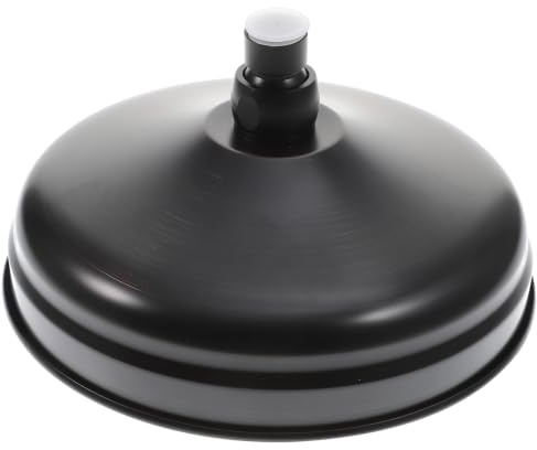NUOBESTY Cabezal De Ducha De Lluvia Retro Rociador Cobre Negro Alcachofa De La Ducha Fija Cabezal De BañO Para BañO Efecto Cascada 7.87X7.87X4.33In