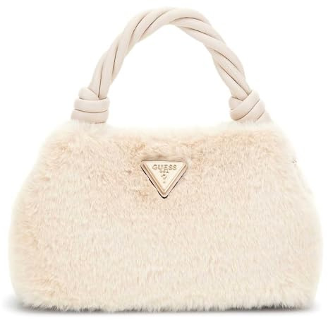 GUESS Umhängetasche Handtasche Shaida Top Handle Flap Crossbody Bag Stone creme