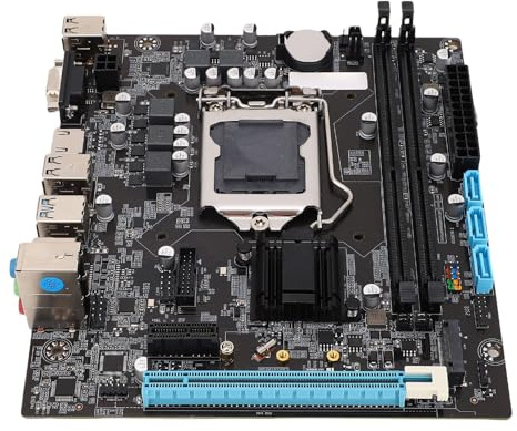 FAUOSWUK Carte Mère de Jeu H110, LGA 1151 ATX DDR4 32 Go M.2 NVME NGFF, avec Emplacements PCIe et Interface Multimédia HD, pour Processeur 6e, 7e, 8e Génération 14 Nm