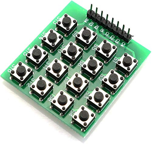 RLECS - Teclado de botón Matrix 4x4 para Arduino Raspberry Pi (16 teclas, 8 pines)