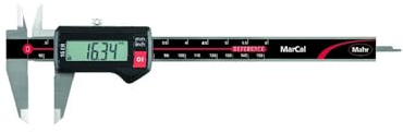 Mahr 4103018 MarCal 16 ER Digitaler Messschieber ohne Reibrad, 0-200 mm Reichweite, rechteckiger Tiefenstab