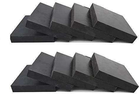 SOFIALXC Gummimatten Gummiplatten (Waschmaschinenunterlage, Antivibrationsmatte)- 50X50Thick20mm 10pcs