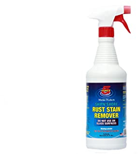 Force 5 SHIPN'SHORE, Rust Stain Remover, Instant Hull Cleaner, Vinyl, Fabric, Metal & Painted Surfaces - Removes Sprinkler Stains from Walls and Fences Instantly.
