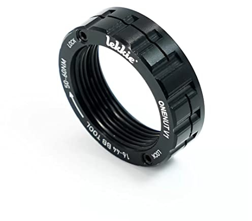 windmeile | Attrezzo Lekkie OneNut, nero rosso slick, compatibile con sistemi Bafang BBS, attacco motore, e-bike, pedelec