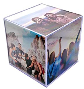 LolaPix Marcos de fotos múltiples. Cubo de fotos. Marcos de fotos originales. Regalos personalizados con foto. CUBO PORTAFOTOS