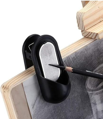 2 stücke Bleistift Spitzer Pointer Skizze Schleifpapier Multifunktions Bleistift Blei Grinder mit Malerei Clip Halter für Student Künstler Holzkohle Zeichnung Werkzeuge