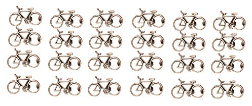 Speesy 24 abrebotellas de bicicleta para de recuerdo para fiesta de boda, abrebotellas para cerveza de metal regalos (antiguo)