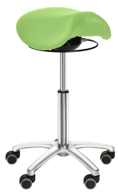 Teqler Sgabello con meccanismo oscillante verde chiaro