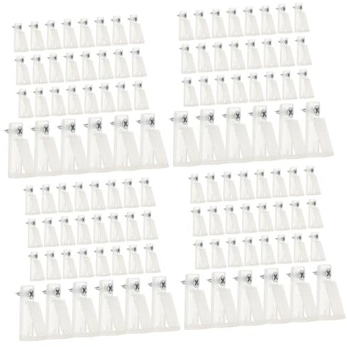 ULTECHNOVO LED-Lichtleiste 120 Stk Lichterkettenhaken Dekorativer Lichthaken Leichte Clips Lichter Im Freien Haken Zum Aufhängen Im Freien Außenleuchten Weiß Kartenschlitz Pp Draussen