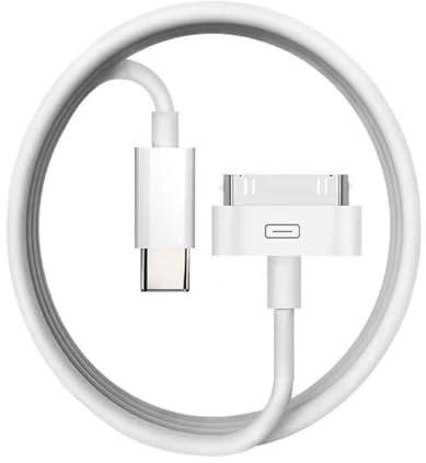 MAOTOAM 30-Pin to USB C Adapter Cable for Old iPhone 4/4S iPad 1/2/3 iPod, 1PCS 3.3Ft Type-C to 30Pin Adapter Charging Charger Data Cord