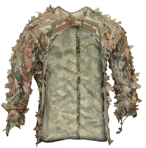 Ghillie Suit - Trajes Ghillie de hojas | Traje de camuflaje ligero | Trajes de Ghillie transpirables para adultos | Ropa de caza de equipo de paintball para fotografía de vida silvestre, hombres