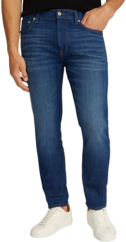 Tommy Hilfiger Vaqueros Hombre Houston Flex Tucson Tapered Fit, Azul (Mohave Indigo), 30W/32L