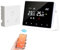 Thermostat sans Fil WiFi,Thermostat chaudiere gaz a Pile,Thermostat d'ambiance programmable à 2 Fils contrôlé par Tuya ou Smart Life,Compatible Alexa et Google Home Commande Vocale, 3A, Mural (Blanc)