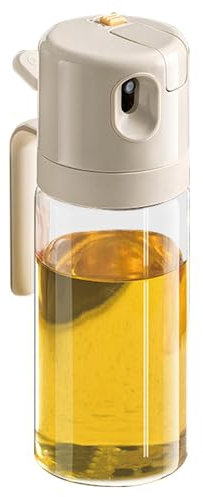 Vaporizador de botella de aceite – Dispensador de aceite de oliva, pulverizador de aceite de cocina | Aceite de pico antigoteo, dispensadores de preparación de aceite de cocina de vidrio, botella de