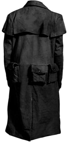 Peak Fashions Premium Suede Leather Duster Ranger Coats - New Vegas A7 NCR Veteran Ranger Classic Armor Coat - A7 Coat