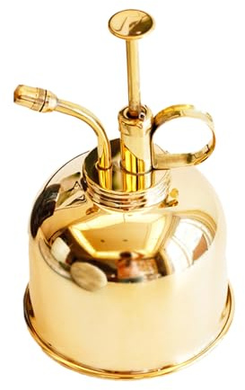 UPKOCH Wassersprühflasche Aus Messing Gießkanne Mit Sprühfunktion Gartengerät Für Pflanzen Goldfarben Zum Gießen Und Dekorieren Im Zimmer