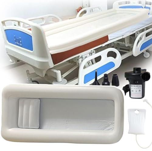 Medicinsk uppblåsbar badkar, uppblåsbar badkar dusch, vuxen PVC-badkar med vattenpåse, luftkuddar för tvättning, för äldreboende.