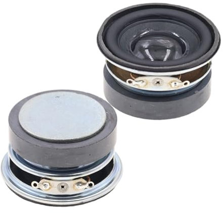 pumpumlia 2PCS 1.75In 4Ω 3W Altoparlanti Altoparlanti PU Lato Per Migliora I Bassi In Case Teatro Applicazioni Multimediali