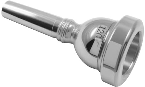 BokWin 12C Silver Plated Trombone Mouthpiece - Professional Grade Instrument for Tenor Trombone with Enhanced Sound Quality, Ideal for Musicians