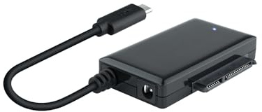 Adaptador - USB 3.0 a sata para Discos de 2.5/3.5, Incluye alimentador USB-c, Ideal para Transferencia de Datos rápida.