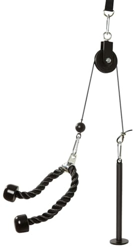 Trintion Fitness Latzug Gym Kabelzug Unterarmtrainer Pull Down und Lift Pulley Machine Attachment für Ganzkörpertraining Krafttrainingsgerät für Arme Rücken Schultern