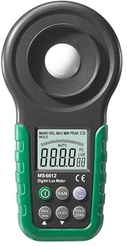 Luxómetro Digital 200.000 Iluminómetro multifunción Luxómetro Prueba de espectros Rango automático o Alta precisión Hogar y Oficina