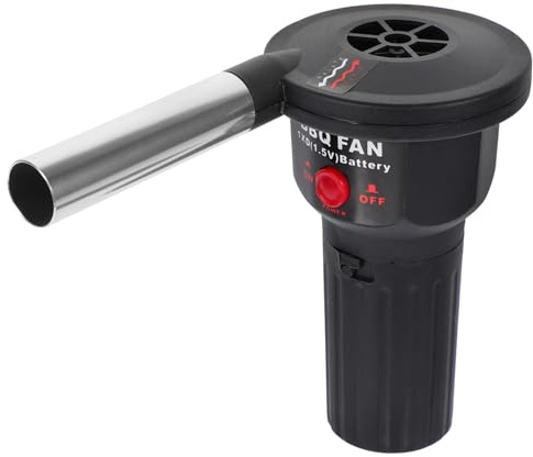 Hoement Ventilador Soplador Portátil Para Barbacoa Mango Ergonómico, Herramienta Para Encender Fuego Rápida y Ligera, Adecuado Para Acampar y Actividades Al Aire Libre