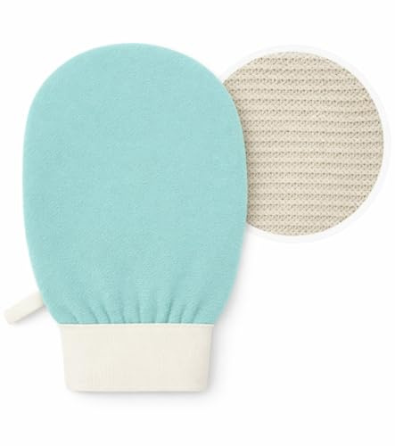 Peelinghandschuh-doppelseitig 2 in 1 aus Viskose und Sisal für Körperpflege