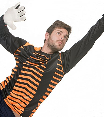 Asioka 156/17 Torwart-Shirt, Lange Ärmel Unisex Erwachsene XL Orange/Schwarz