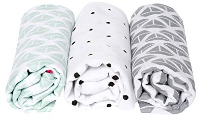 Motherhood Spucktücher Premium, Stoffwindeln, Mullwindeln, 3-er Set, Öko-Tex Standard 100, 100% naturreine Baumwolle, 70 x 80 cm, Schiffe mintgrün, (3er Pack)