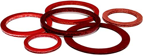 Dichtringe 8x12x1,0 DIN 7603 A Vulkanfiber 10 Stück Dichtung Vulkandichtung Dichtungsring Vulkanfiberring Faserdichtung