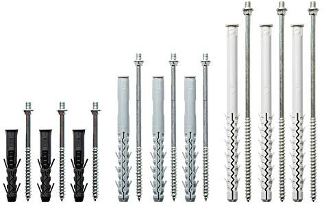 Stockschrauben - verzinkter Stahl, 100-220mm, 8mm Gewinde, perfekt für RainWay Rohrschellen - RainWay Zubehör (10 Stück, 160mm)