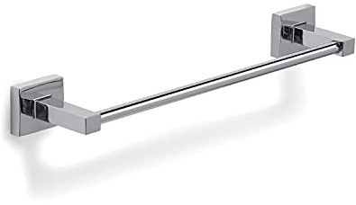 Gedy Olimpo Toallero baño, Toallero Pared, 38,4 x 6,8 x 4,5, Cromo, Acero Inoxidable, se pude Cortar la Barra