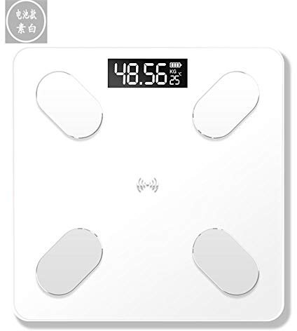 balance cuisine balance pese personne connectée bluetooth balance haute précision de cuisine balance connectée graisse corporelle balance connectée-blanc