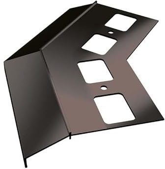 Renoplast® Aluminium Ecke 135° für Traufprofil K100 Graphit | Fertigstellung von Terrassen und Balkonen | Fliesenböden auf Klebemörtel | Wasser ablaufsysteme Winkelprofil