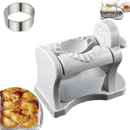 Dumpling Maker, Ravioli Former Teigtaschen Maker Knödelmaschine Manuelle Teigpresse Ravioli Maker Ravioli Former für Küchenhelfer Set Dumpling Ravioli Machen, Automatische Knödelmaschine