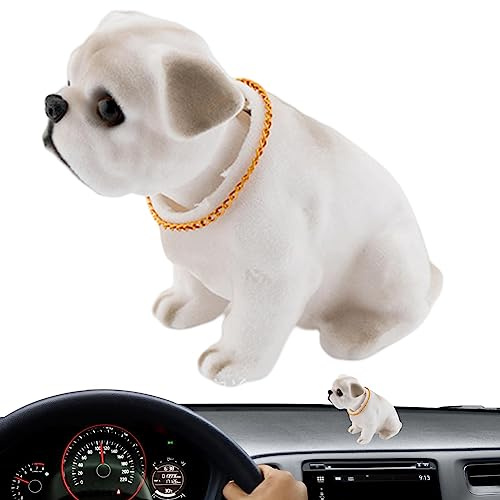 Ditanpu Puppy Car Interior Dashboard Decoration - Nodding Dog Ornament for Dashboard - Portable Shaking Head Animal Puppy Decoration for Car Interior Dashboard Ornament
