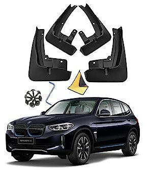 SaVgu Parafango, for B-MW iX3 2021-2023 Paraspruzzi Anteriori e Posteriori Personalizzati modellati Paraspruzzi Paraspruzzi Kit 4 Pezzi Accessori Auto