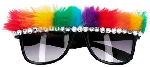 Boland - Lustige Partybrille, Spaßbrille, Zubehör für Kostüme, Accessoire, Mottoparty, Karneval