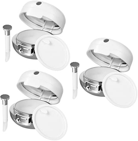 POPETPOP 3pcs Lip Balm Containers Mini Jars Lids Makeup Storage Empty for Creams Lip Scrub Small Boxes Skincare Storage