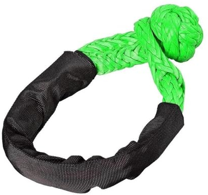 RaamKa Eslinga Grillete Blando sintético de Resistencia a la Rotura 20t 1/2 X grilletes rugosos de 22 Pulgadas con Funda Protectora for la recuperación de vehículos Eslingas (Color : E)