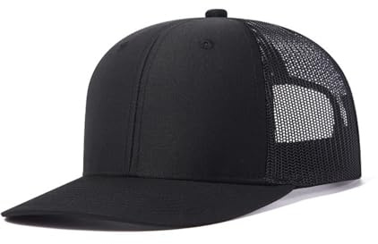 Wambere Casquette de camionneur pour homme - Avec filet en maille - Taille réglable - Casquette de baseball - Casquette d'été respirante - Avec fermeture à boucle réglable - Pour l'extérieur, le sport