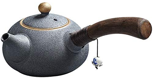 CAFIEDR Set da tè Teiera in Ceramica Giapponese con Manico Laterale Teiera Cinese Kung Fu Set da tè Bicchieri