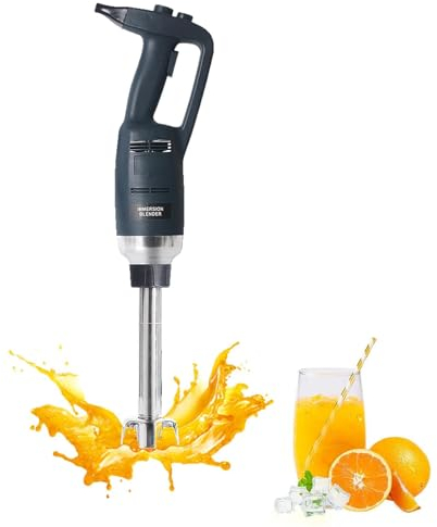 Juego de batidora de inmersión Comercial de 500 W, batidora de Mano con Varilla de 500 mm, Velocidad Variable 4000-16000 RPM, batidora eléctrica de Alta Resistencia, con Bloqueo y botón de Seguridad