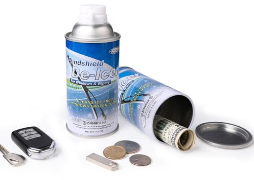 Mealivos Fake Spray Can Safes Diversion Secret Stash Safes Metal Bank (Light blue)