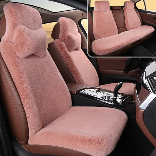 BAITUB Autositzbezüge für AUD A4 Sitzheizung Auto Auflage Warmwinter Autobezug aus Kaschmir Komplettes Set mit Autositzbezügen Autositzschutz mit 2 Kopfstützen