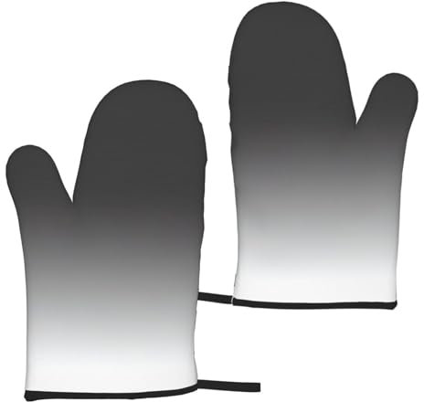 Weiße bis schwarze Mikrowellen-Handschuhe, Ofenhandschuhe, dicke Baumwollfutter, schützt die Hände, Kochhandschuhe