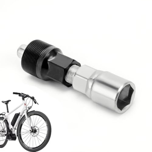 WUSJCOF Extractor de bielas universal, herramientas bicicleta para el eje de pedalier, extractor bielas bicicleta y desmontadores, compatible con (Plateado)